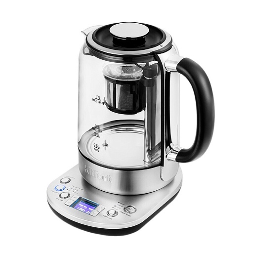 Электрический чайник Kitfort КТ-6116 1,7 л хром/черный