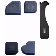 Набор шпателей для выравнивания Tytan Professional 4,5 мм резиновых с лопаткой (4 шт.) (98054) Набор шпателей для выравнивания Tytan Professional 4,5 мм резиновых с лопаткой (4 шт.) (98054)