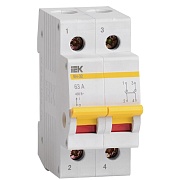 Выключатель нагрузки IEK Karat ВН-32 2P 63А 400 В на DIN-рейку (MNV10-2-063)