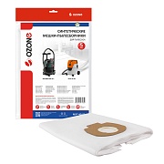 Мешок для пылесоса Ozone 35/36 л к моделям AEG AP250ECP/Metabo ASA 25 L/ASA 30 L синтетическая ткань для сухой и влажной уборки (5 шт.) (MXT-404/5) Мешок для пылесоса Ozone 35/36 л к моделям AEG AP250ECP/Metabo ASA 25 L/ASA 30 L синтетическая ткань для сухой и влажной уборки (5 шт.) (MXT-404/5)