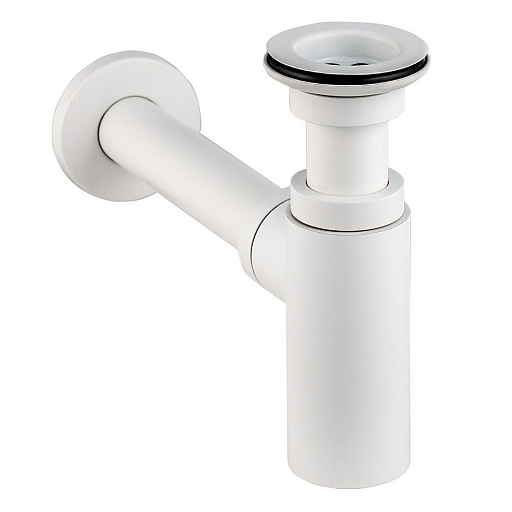 Сифон для раковины Wirquin Linies 1 1/4х32 мм с выпуском d65 мм с отводом белый (30987101)