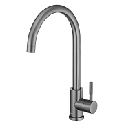 Смеситель для кухни Swedbe Selene Plus графит с высоким изливом однорычажный (7441GT) Смеситель для кухни Swedbe Selene Plus графит с высоким изливом однорычажный (7441GT)