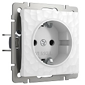 Розетка Werkel встраиваемая белая со шторками (a052020)