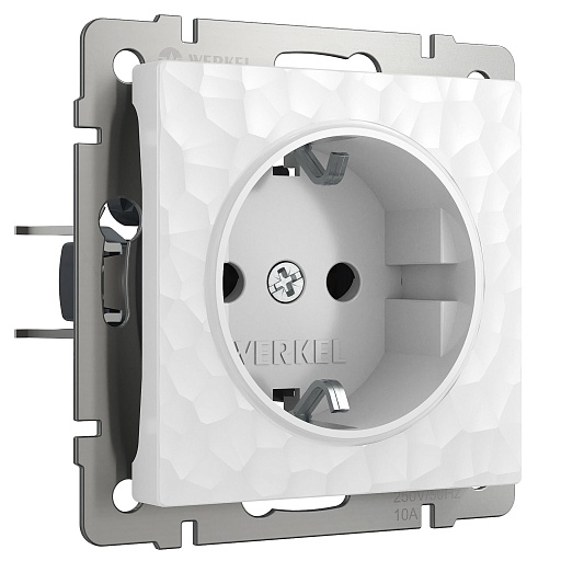 Розетка Werkel встраиваемая белая со шторками (a052020)