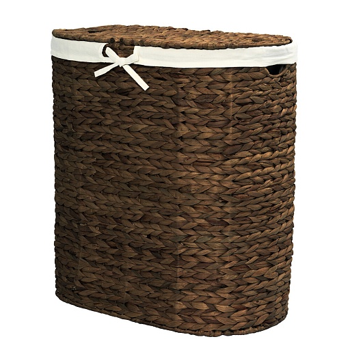 Корзина для белья WasserKraft Dill 330х580х610 мм 87,1 л темно-коричневая (WB-611-L)