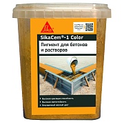 Краситель для бетона для кладочных и штукатурных смесей Sika SikaCem-1 желтый 0,5 кг