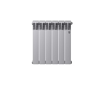 Радиатор биметаллический Royal Thermo 500 мм 6 секций 1" боковое подключение серебро