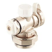 Фитинг 1" регулируемый концевой Stout с дренажным вентилем и ручным воздухоотводчиком (SMS-1000-020001)