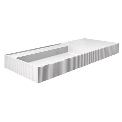 Раковина Abber Stein 120 см подвесная белая матовая (AS2628)