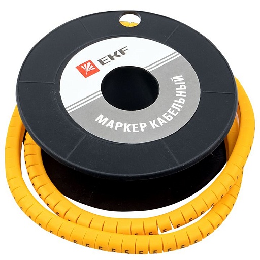 Маркеры кабельные (клипсы) EKF PROxima 3-4,2 мм цифра 5 желтые (1000 шт.) (plc-KM-2.5-5) Маркеры кабельные (клипсы) EKF PROxima 3-4,2 мм цифра 5 желтые (1000 шт.) (plc-KM-2.5-5)