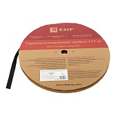 Трубка термоусадочная EKF ТУТ 12/6 мм черная (100 м) Трубка термоусадочная EKF ТУТ 12/6 мм черная (100 м)