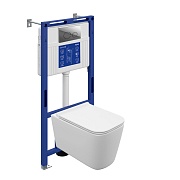 Комплект инсталляции Cersanit с унитазом Crea Vortex DPL EO slim с кнопкой хром и сиденьем микролифт (69476) Комплект инсталляции Cersanit с унитазом Crea Vortex DPL EO slim с кнопкой хром и сиденьем микролифт (69476)