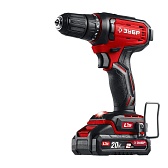 Дрель-шуруповерт аккумуляторная бесщеточная Зубр ДШ-40-22 20 В 2 Ач Li-Ion 2 АКБ и ЗУ Дрель-шуруповерт аккумуляторная бесщеточная Зубр ДШ-40-22 20 В 2 Ач Li-Ion 2 АКБ и ЗУ