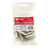 Гильза кабельная медная луженая EKF PROxima ГМЛ d6 мм 16 кв.мм (20 шт.)