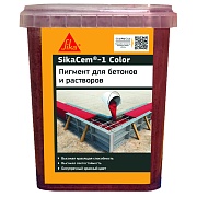 Краситель для бетона для кладочных и штукатурных смесей Sika SikaCem-1 красный 1 кг Краситель для бетона для кладочных и штукатурных смесей Sika SikaCem-1 красный 1 кг