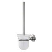 Ершик для унитаза WasserKraft Ammer подвесной стекло/металл хром (K-7027)