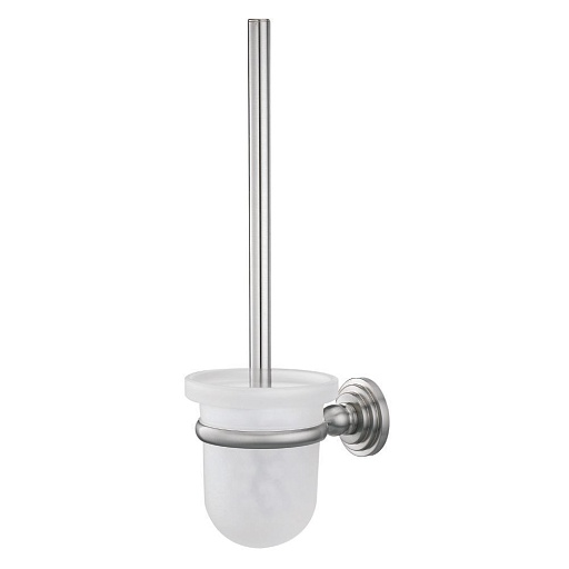 Ершик для унитаза WasserKraft Ammer подвесной стекло/металл хром (K-7027)