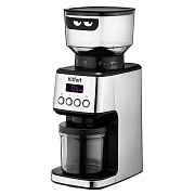 Кофемолка электрическая Kitfort КТ-790 серебро/черная