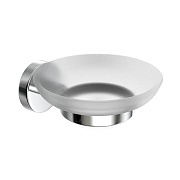 Мыльница для ванной Fora Long с держателем стекло/силумин хром (L036) Мыльница для ванной Fora Long с держателем стекло/силумин хром (L036)