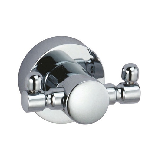 Крючок для ванной WasserKraft Donau K-9400 двойной на шуруп металл хром (K-9423D)