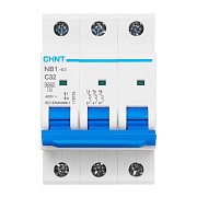 Автоматический выключатель модульный Chint NB1-63 3P 32А тип C 6 кА 400 В (179705)