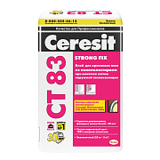 Клей Ceresit CT 83 strong fix для пенополистирола 25 кг