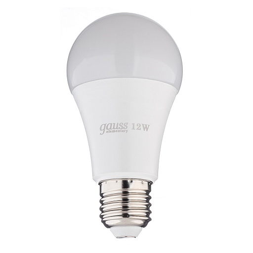 Лампа светодиодная Gauss E27 3000К 12 Вт 1130 Лм 180-240 В груша A60 матовая