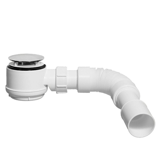Сифон для душевого поддона McAlpine 1 1/2х40 мм с выпуском d70 мм с соединением 40/50 мм (MRS5C-SLF-65)