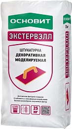 Штукатурка декоративная Основит Экстервэлл моделируемая 25 кг Штукатурка декоративная Основит Экстервэлл моделируемая 25 кг