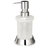 Дозатор для мыла WasserKraft Donau настольный стекло матовый/хром (K-2499)