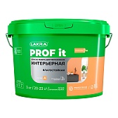 Краска влагостойкая Лакра Prof IT база A белая 3 кг