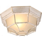 Светильник садово-парковый настенный Arte Lamp Pegasus бело-золотой E27 60 Вт IP44 (A3121PF-1WG)