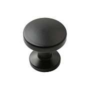 Ручка-кнопка мебельная Kerron Metallic d30 мм металлическая черная матовая (K-2622 BL) Ручка-кнопка мебельная Kerron Metallic d30 мм металлическая черная матовая (K-2622 BL)