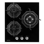 Варочная панель газовая Krona Albero 45 3 конфорки черная