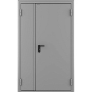 Дверь противопожарная двухстворчатая DoorHan ДП-2-EI-60 глухая правая серый RAL 7035 1250х2050 мм