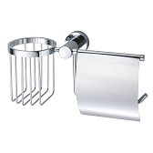 Держатель для туалетной бумаги WasserKraft Donau с крышкой металл/пластик хром (K-9459)