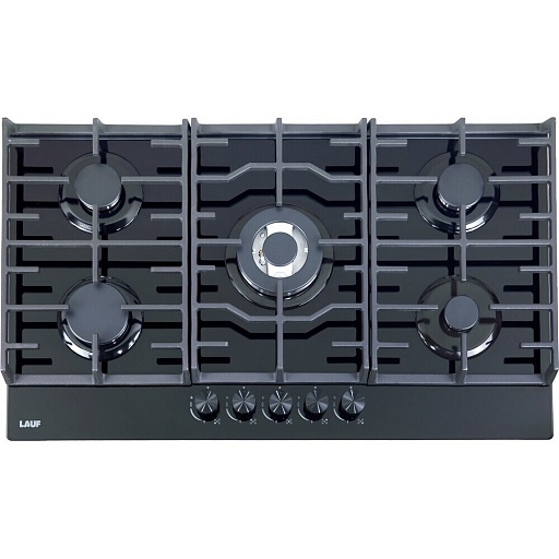 Варочная панель газовая Lauf PG-907BL 5 конфорок черная