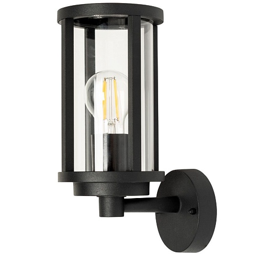 Светильник садово-парковый настенный Arte Lamp Toronto черный E27 IP54 (A1036AL-1BK)
