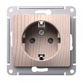 Розетка Systeme Electric Glossa встраиваемая сосна (SE GSL001545)
