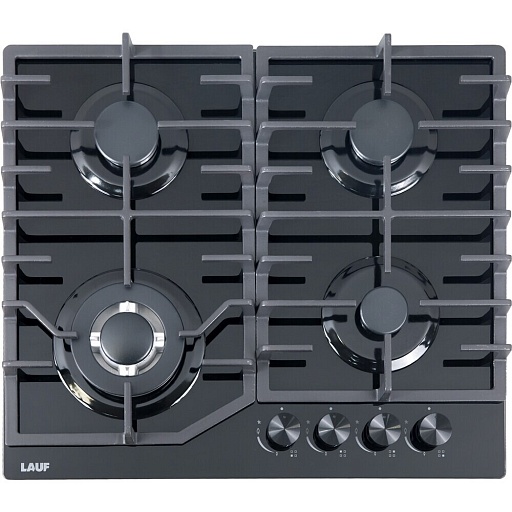 Варочная панель газовая Lauf PG-620BL 4 конфорки черная