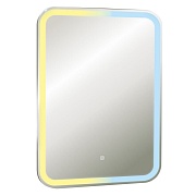 Зеркало с подсветкой прямоугольное 55х80 см с сенсорным включением Abber See (AG6106S)