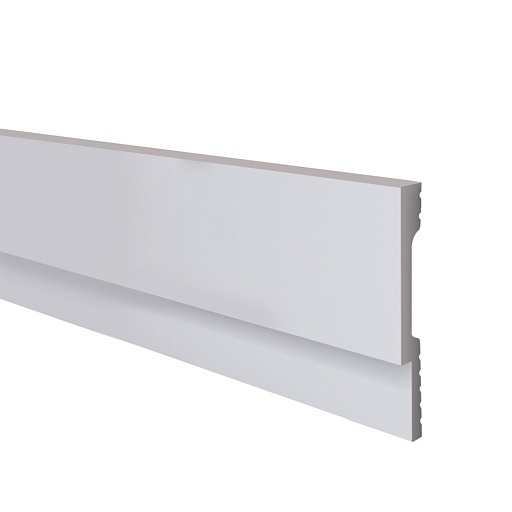Плинтус экополимер Солид 80х12х2000 мм белый (1 UHD 42/80)