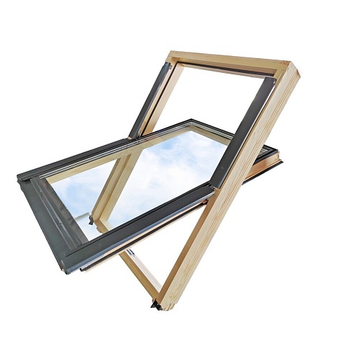 Окно мансардное CitiSky Optimal деревянное 780х980 мм одностворчатое с окладом