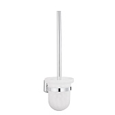 Ершик для унитаза WasserKraft Oder подвесной стекло/металл хром (K-3027)