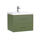 Тумба под раковину Cersanit Classic 60 см подвесная зеленая матовая (69089)