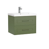 Тумба под раковину Cersanit Classic 60 см подвесная зеленая матовая (69089)