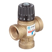 Клапан термостатический Stout подмешивающий 3/4 ВР(г) для отопления и ГВС 35-60 °С KVs 1,6 (SVM-0110-166020)