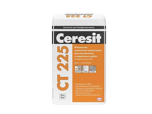 Шпаклевка финишная Ceresit CT 225 25 кг