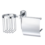 Держатель для туалетной бумаги WasserKraft Oder с крышкой металл/пластик хром (K-3059)