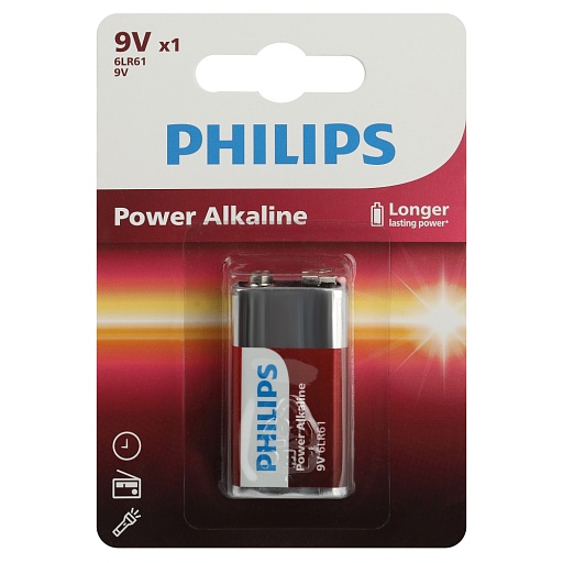 Батарейка Philips Power (Б0062717) крона 6LR61 9 В (1 шт.)